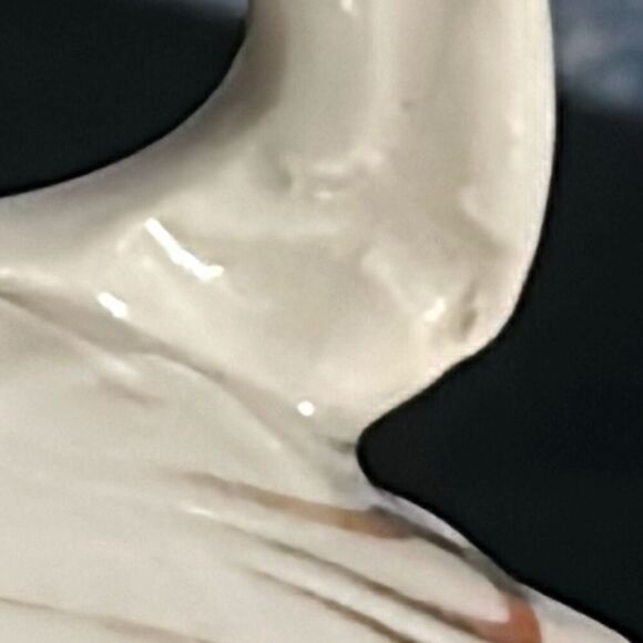 Vintage oval dish, footed handles lid floral gold etching (8726) - Picture 14 of 15